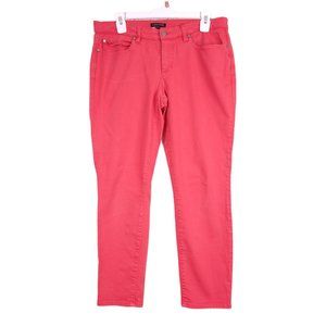 Eileen Fisher Skinny Red Jeans Womens 8 Stretch